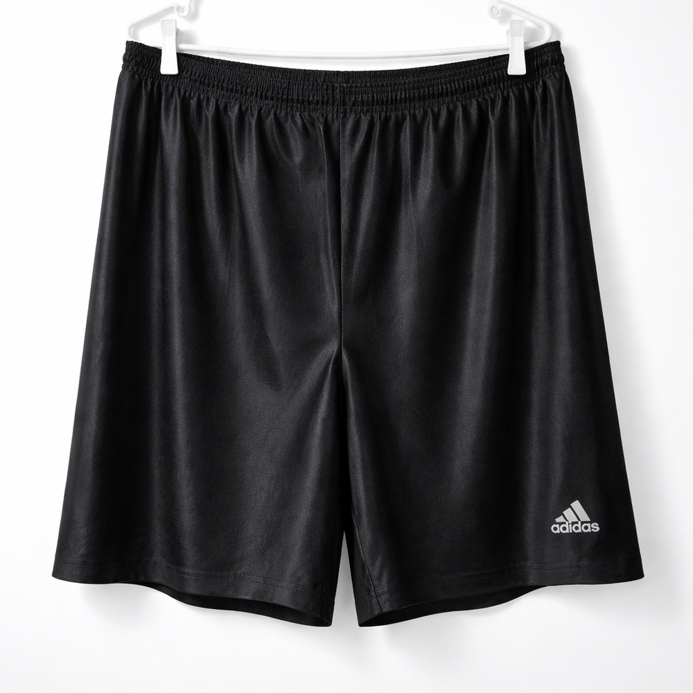 Vintage Adidas Rare Dazzle Basketball Shorts Shiny Black Athletic Y2K Sportwear